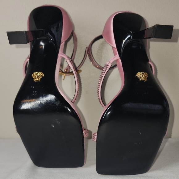 Versace-Fendace embellished satin sandals - Picture 7 of 7
